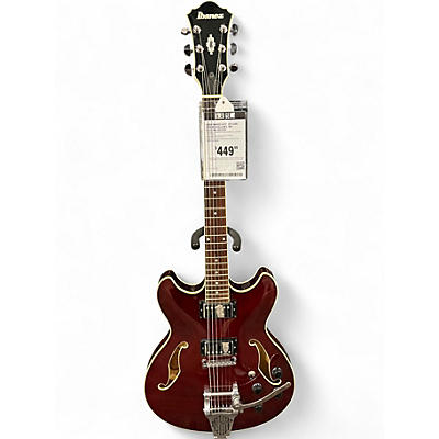 Used Ibanez AS73 Artcore Cherry Hollow Body Electric Guitar