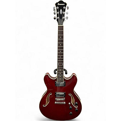 Used Ibanez AS73 Artcore Crimson Red Trans Hollow Body Electric Guitar