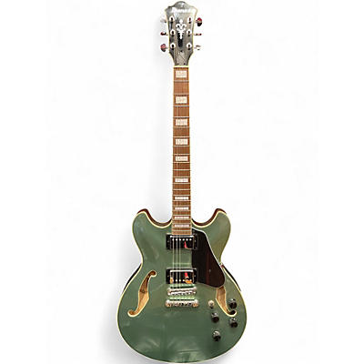 Used Ibanez AS73 Artcore Green Hollow Body Electric Guitar