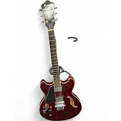 Used Ibanez AS73 Artcore Left Handed Wine Red Hollow Body Electric Guitar