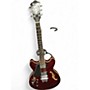 Used Ibanez AS73 Artcore Left Handed Wine Red Hollow Body Electric Guitar Wine Red