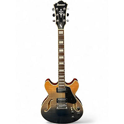 Used Ibanez AS73 Artcore Ocean Blue Burst Hollow Body Electric Guitar