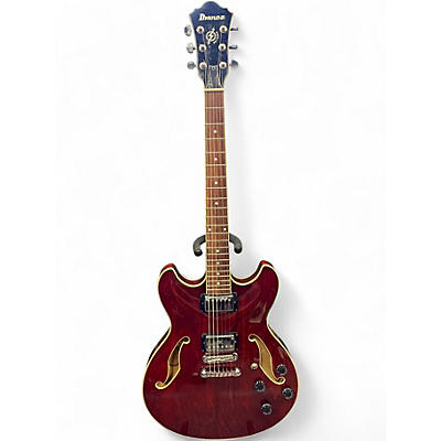 Used Ibanez AS73 Artcore TRANSPARENT CHERRY RED Hollow Body Electric Guitar