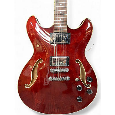 Used Ibanez AS73 Artcore Trans Crimson Red Hollow Body Electric Guitar