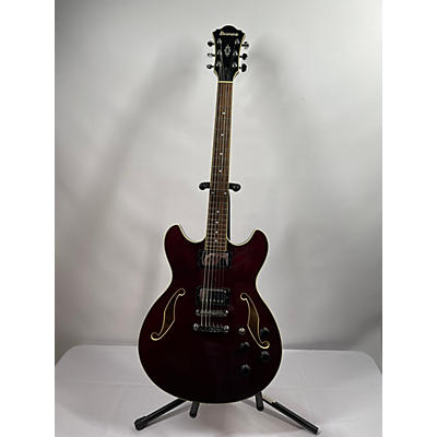 Ibanez Used Ibanez AS73 Artcore Transparent Cherry Hollow Body Electric Guitar