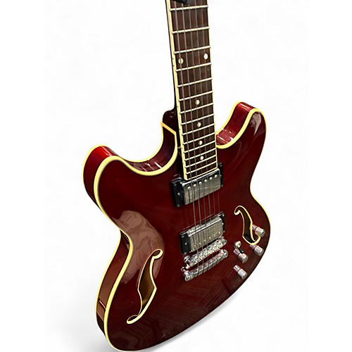 Used Ibanez AS73 Artcore Transparent Cherry Red Hollow Body Electric Guitar Transparent Cherry Red