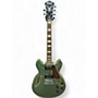 Used Ibanez AS73 Artcore olive green Hollow Body Electric Guitar olive green