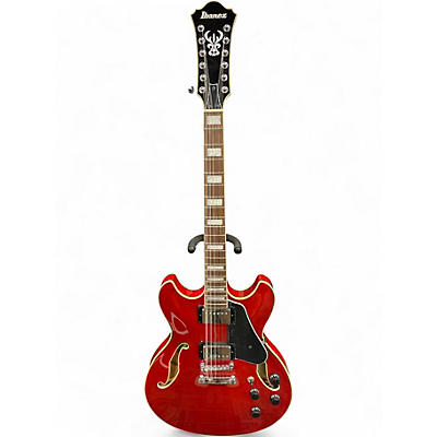Used Ibanez AS7312 12 String Artcore Candy Apple Red Hollow Body Electric Guitar