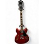 Used Ibanez AS7312 12 String Artcore Red Hollow Body Electric Guitar Red