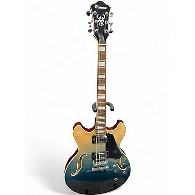 Used Ibanez AS73FM INDIGO BLUE FADE Hollow Body Electric Guitar