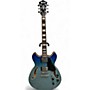 Used Ibanez AS73FM azure blue gradient Hollow Body Electric Guitar azure blue gradient