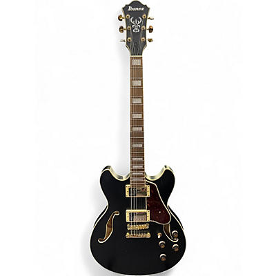 Used Ibanez AS73G BKF Flat Black Hollow Body Electric Guitar