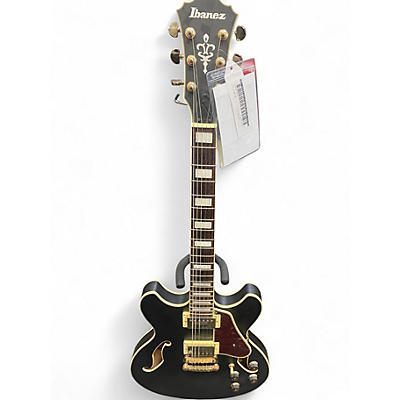 Used Ibanez AS73G Black and Yellow Hollow Body Electric Guitar