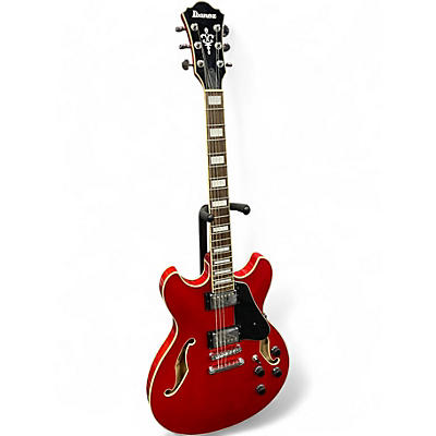 Used Ibanez AS73G Candy Apple Red Hollow Body Electric Guitar