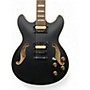 Used Ibanez AS73G with case and upgraded Pickups Flat Black Hollow Body Electric Guitar Flat Black