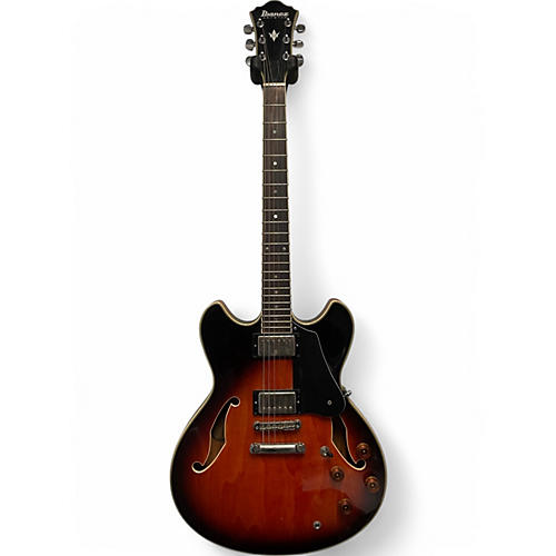 Used Ibanez AS80 Vintage Sunburst Hollow Body Electric Guitar Vintage Sunburst