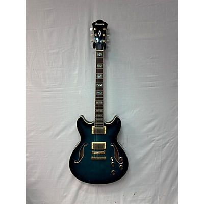 Ibanez Used Ibanez AS93 Artcore Blue Hollow Body Electric Guitar