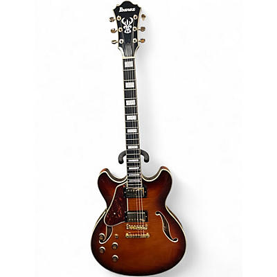 Used Ibanez AS93 Artcore Left Handed Violin Sunburst Hollow Body Electric Guitar