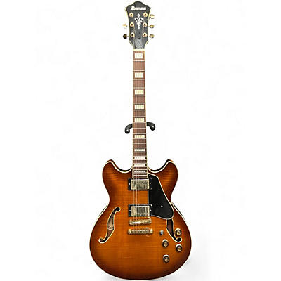 Used Ibanez AS93 Artcore Tobacco Hollow Body Electric Guitar