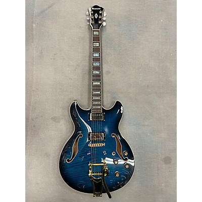 Ibanez Used Ibanez AS93 BLS 12 P3 Blue Hollow Body Electric Guitar