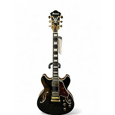 Used Ibanez AS93BC-BK Black Hollow Body Electric Guitar