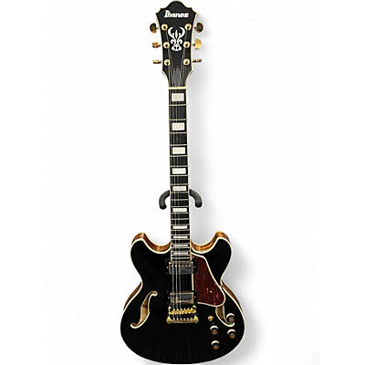 Used Ibanez AS93BC Black Hollow Body Electric Guitar
