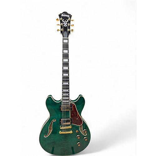 Used Ibanez AS93FM MOSS GREEN Hollow Body Electric Guitar MOSS GREEN