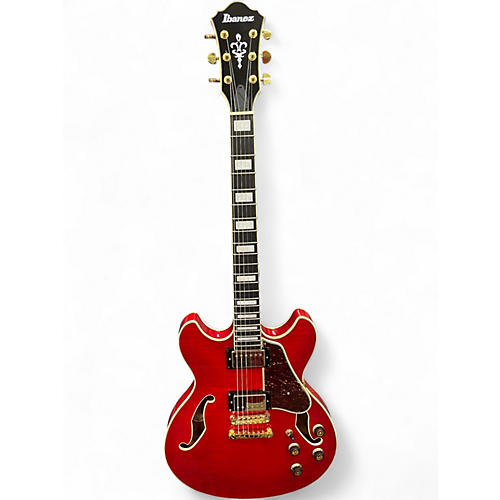 Used Ibanez AS93FM Red Hollow Body Electric Guitar Red