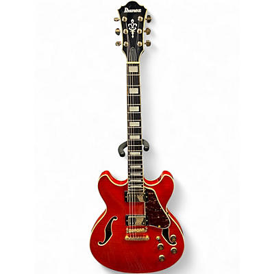 Used Ibanez AS93FM-TCD Transparent Cherry red Hollow Body Electric Guitar