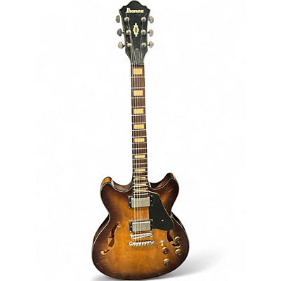 Used Ibanez ASV10A-TCL-12-01 Tobacco Burst Hollow Body Electric Guitar