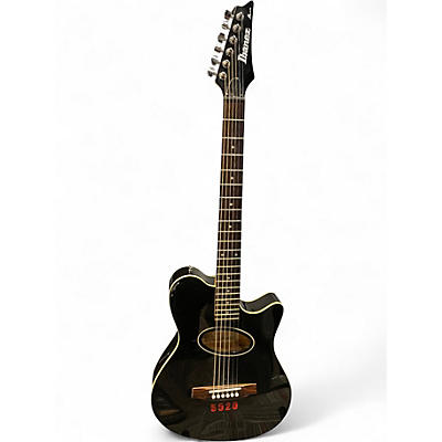 Used Ibanez ATL10 Black Acoustic Electric Guitar