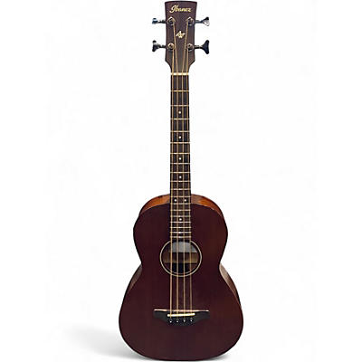 Used Ibanez AVNB1E Antique Natural Acoustic Bass Guitar