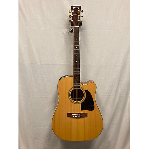 Ibanez Used Ibanez AW100CE Natural Acoustic Electric Guitar Natural