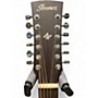 Used Ibanez AW152CE-OPN Natural 12 String Acoustic Electric Guitar Natural