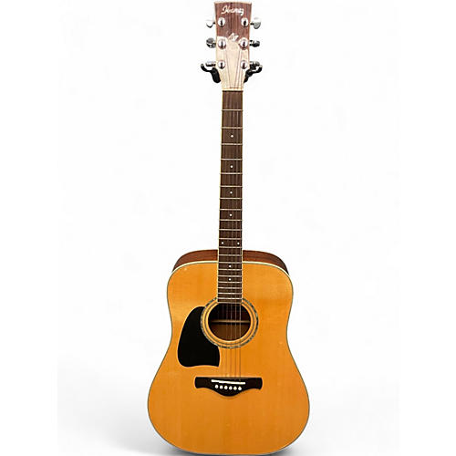 Used Ibanez AW300 Left Handed Natural Acoustic Guitar Natural