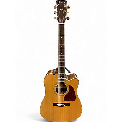 Used Ibanez AW300CE Natural Acoustic Electric Guitar