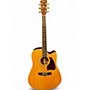Used Ibanez AW300E Natural Acoustic Electric Guitar Natural