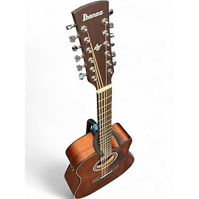 Used Ibanez AW5412CE Mahogany 12 String Acoustic Guitar