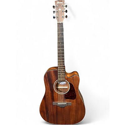 Used Ibanez AW54CE Mahogany Acoustic Electric Guitar