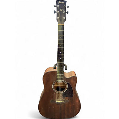 Used Ibanez AW54CE Mahogany Acoustic Electric Guitar