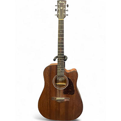 Used Ibanez AW54CE Mahogany Acoustic Electric Guitar