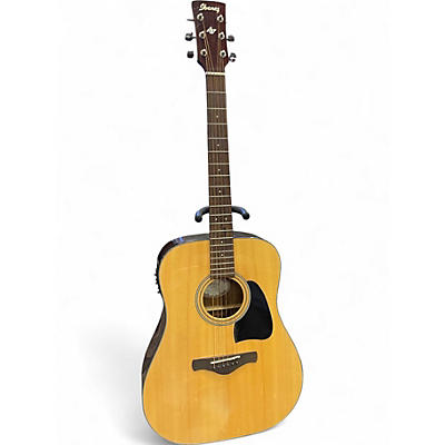 Used Ibanez AW58-E Natural Acoustic Electric Guitar