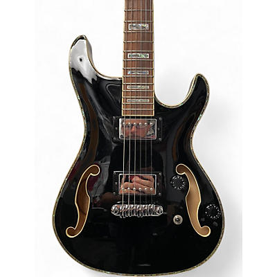 Used Ibanez AWD82LTD Black Hollow Body Electric Guitar