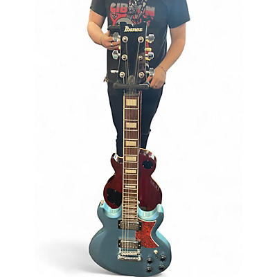 Used Ibanez AX120 Ice Blue Metallic Solid Body Electric Guitar