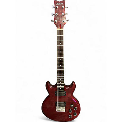 Used Ibanez AX120 Trans Red Solid Body Electric Guitar