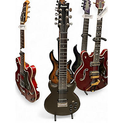 Used Ibanez AX7221 DOUBLE CUT Silver Solid Body Electric Guitar