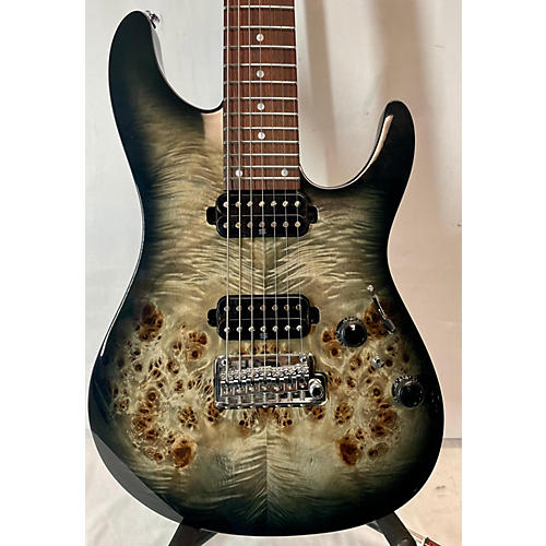 Ibanez Used Ibanez AZ PREMIUM 7 STRING Trans Charcoal Burst Solid Body Electric Guitar Trans Charcoal Burst