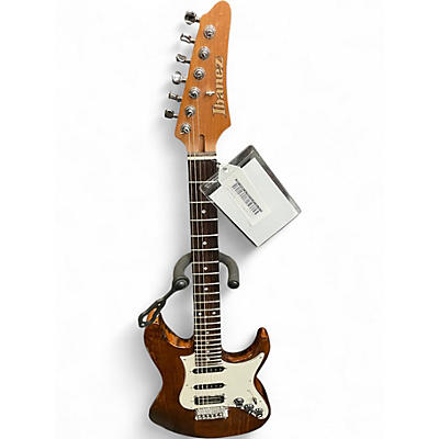 Used Ibanez AZ Prestige Natural Refinish Solid Body Electric Guitar