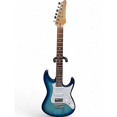 Used Ibanez AZ STANDARD Turquoise Burst Solid Body Electric Guitar