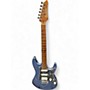 Used Ibanez AZ2204-ICM Prestige Ice Blue Metallic Solid Body Electric Guitar Ice Blue Metallic